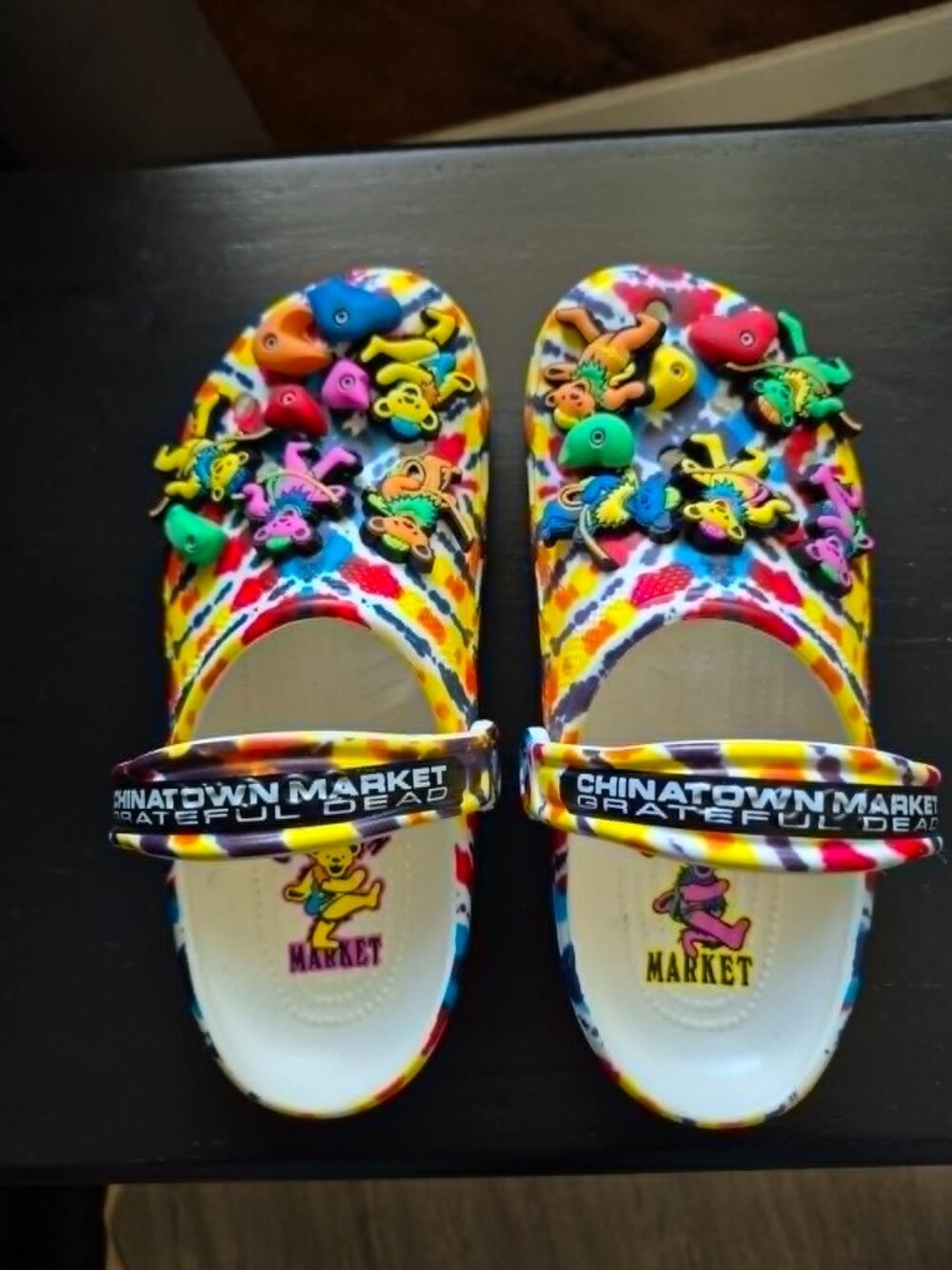 Chinatown Market Grateful Dead Crocs with Shoe Charms